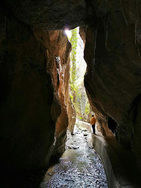 Paso estrecho Cahorros de Monachil