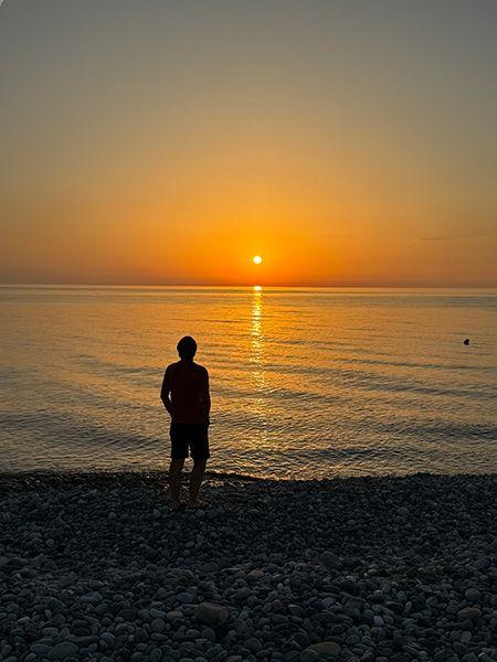 Atardecer en Batumi, foto sin filtro