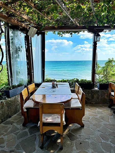 Come con vistas en Nesebar.