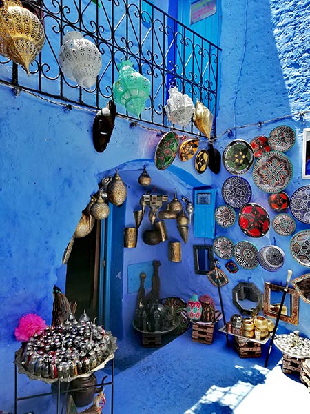 Tienda de souvenirs en la medina, ideal para comprar algún recuerdo de chefchaouen