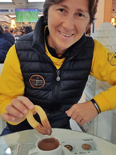 Toma un chocolate rico con churros