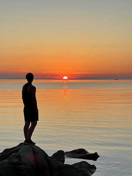 Atardecer en Halkidiki.