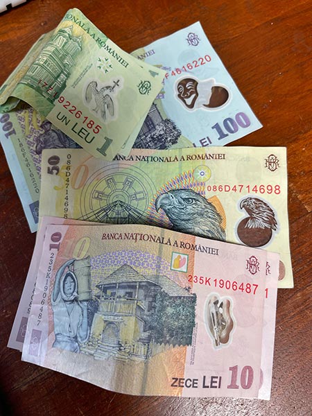 Moneda en Rumanía