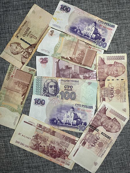 Moneda en Transnistria