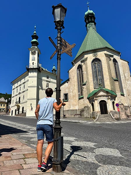 Calle principal de Banská Štiavnica