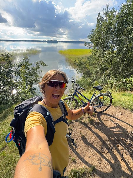 Ruta en bici alrededor de Lago Plateliai