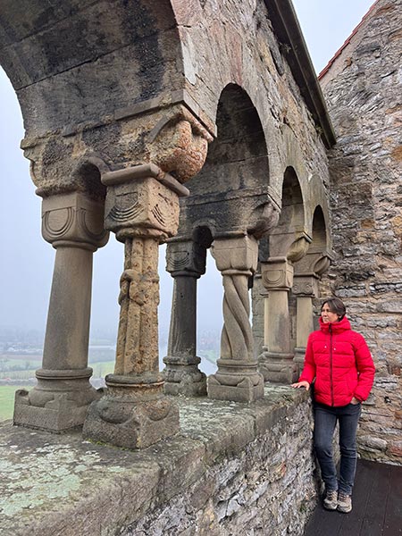 Arcadas cerca de la Capilla Palatina