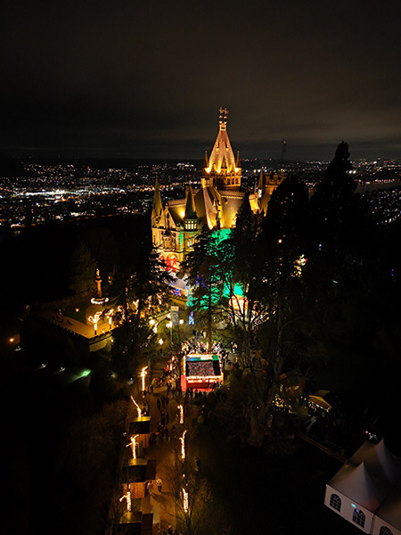 Castillo de Drachenburg y el mercado navideño