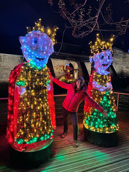 Decoración navideña en Valkenburg