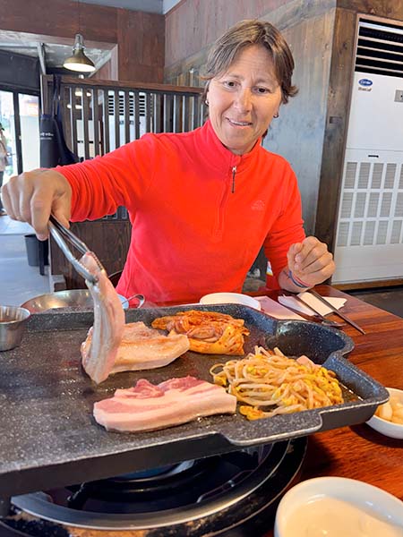 Barbacoa coreana en Jeju