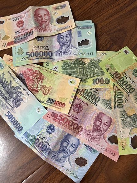 Dinero en Vietnam