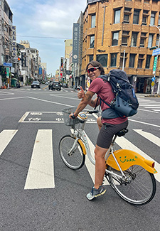 Con la YouBike por Tainan